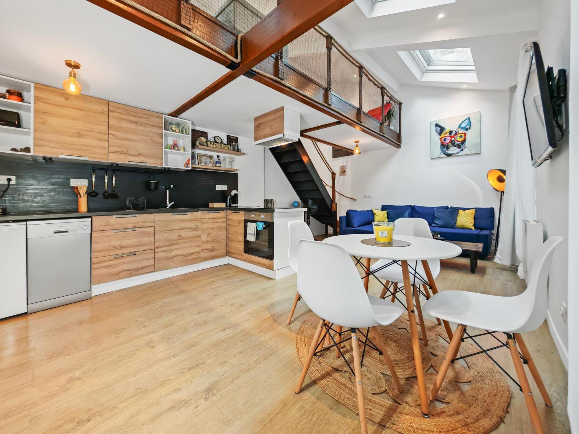 Le Pré-Saint-GervaisLoft Duplex A 2 Min De Paris - Parking Gratuitアパートメント エクステリア 写真