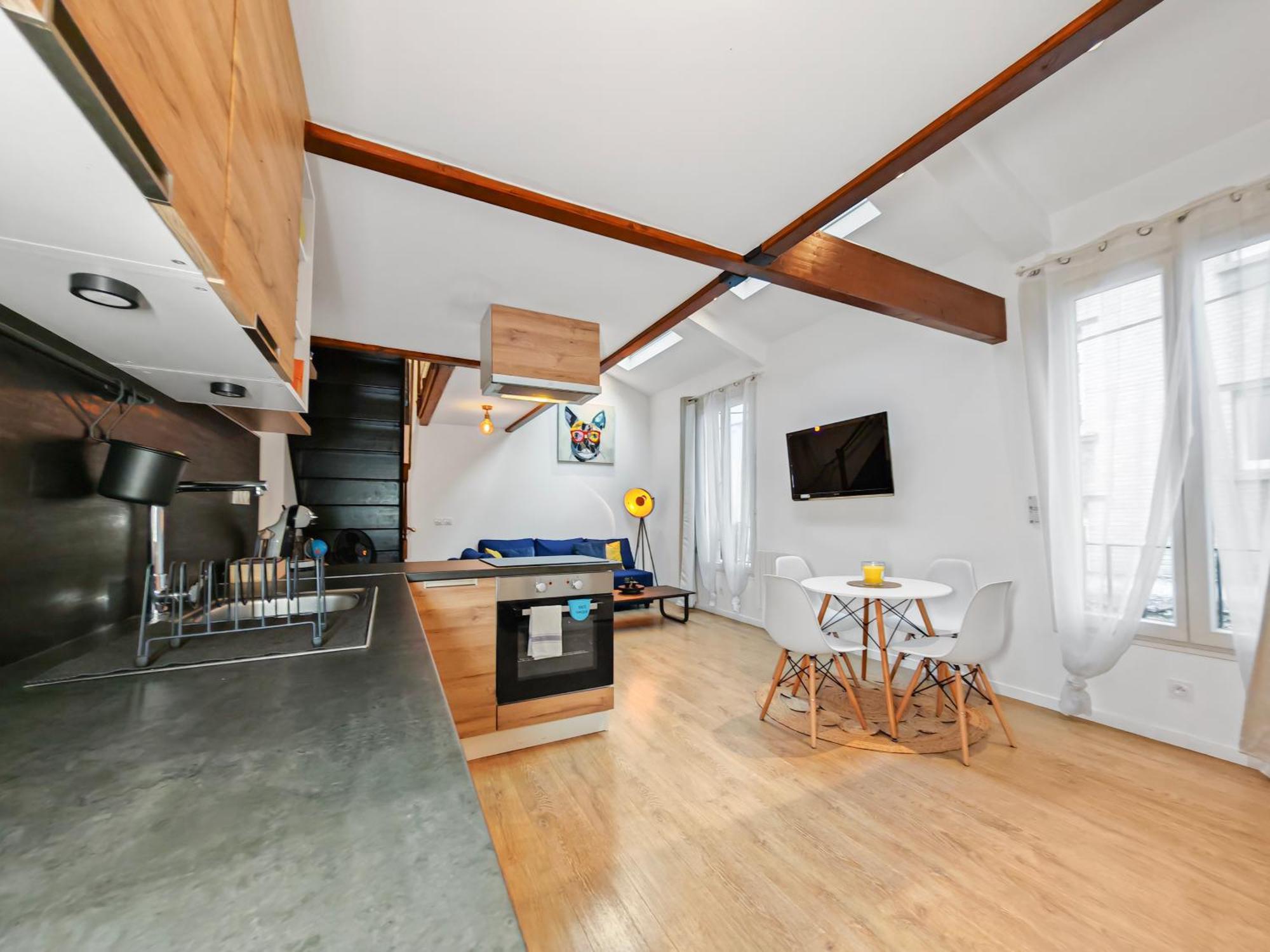 Le Pré-Saint-GervaisLoft Duplex A 2 Min De Paris - Parking Gratuitアパートメント エクステリア 写真